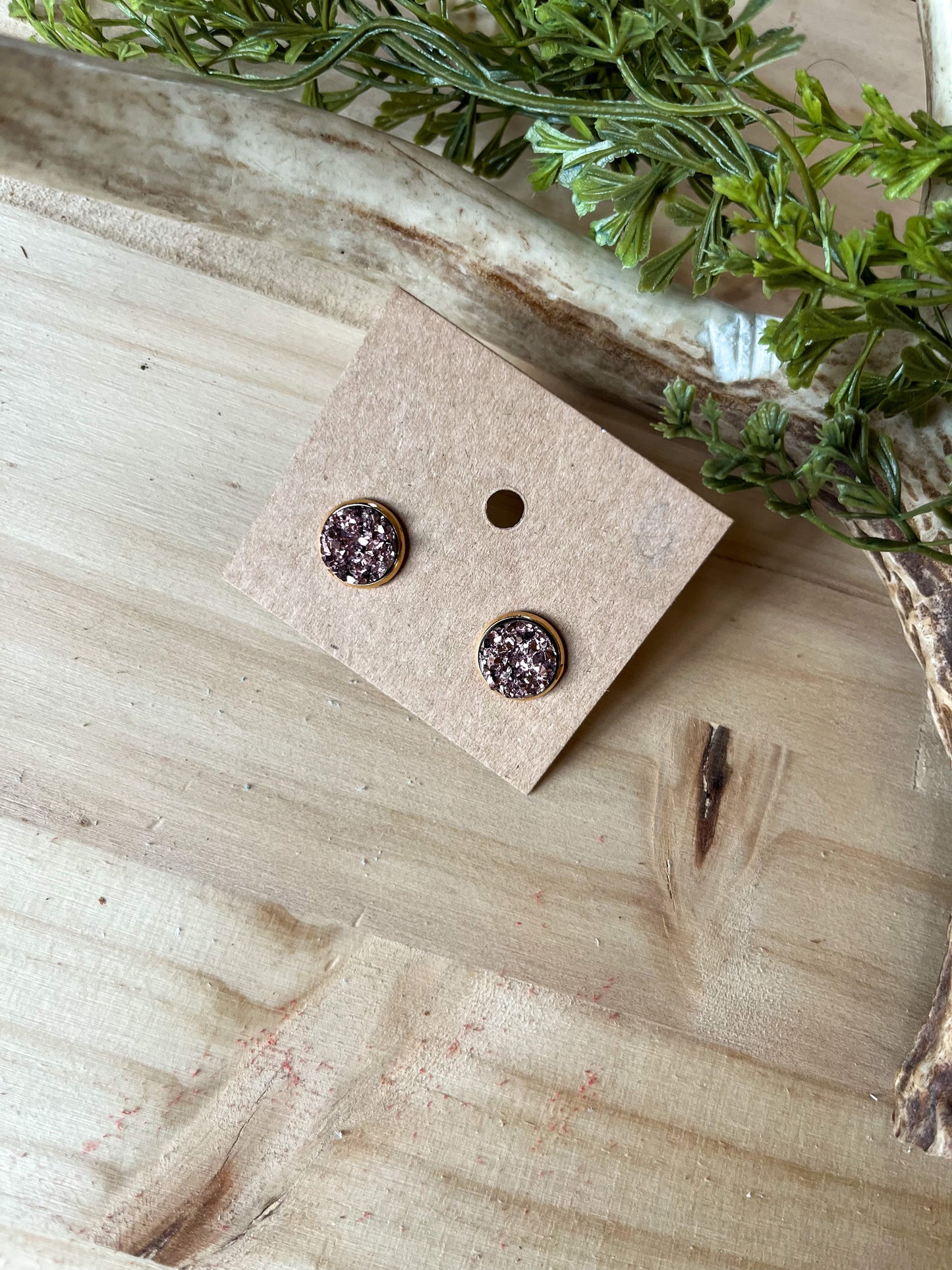 10mm Blush Stud earrings