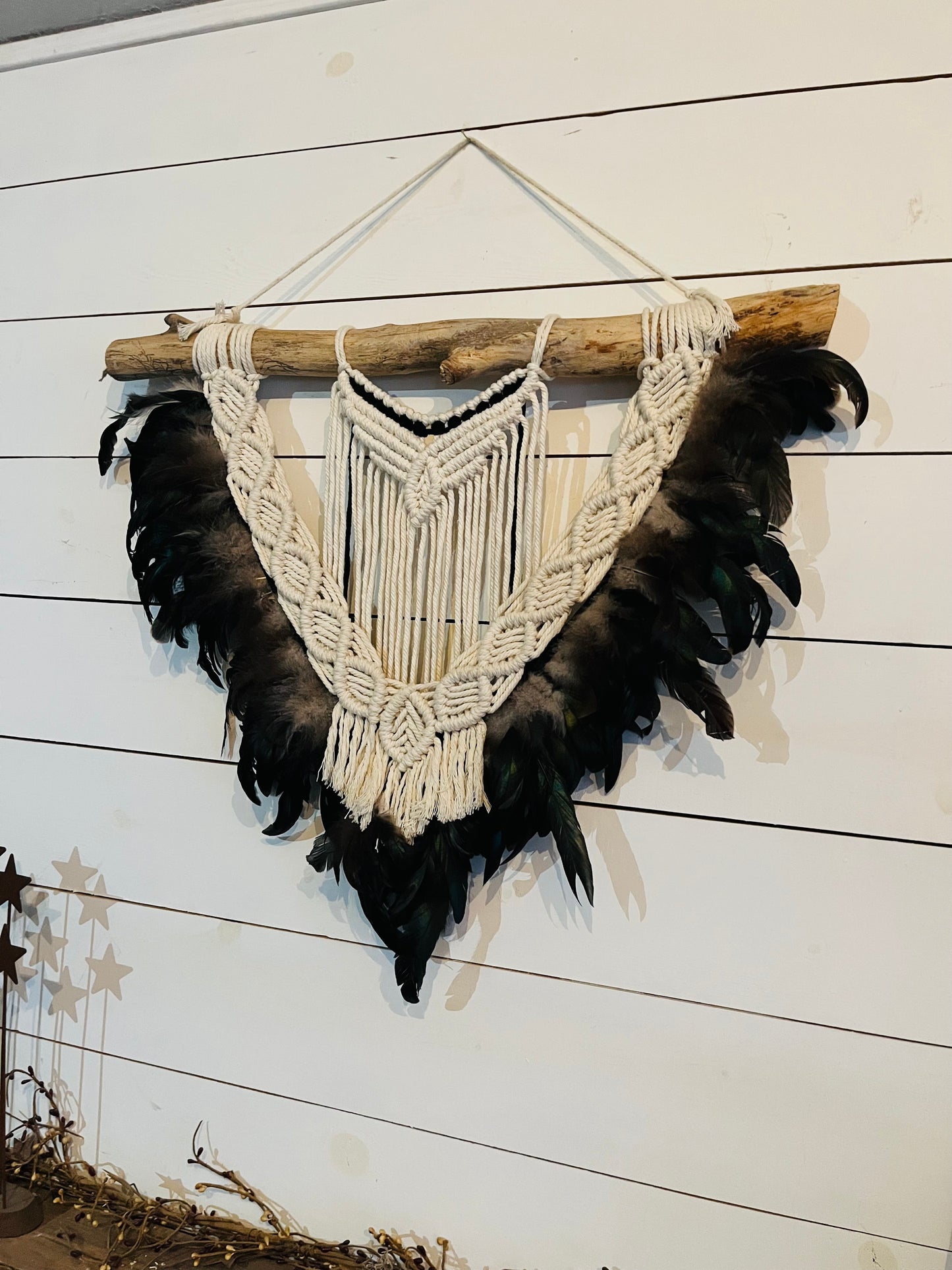 Boho Feathers Macrame