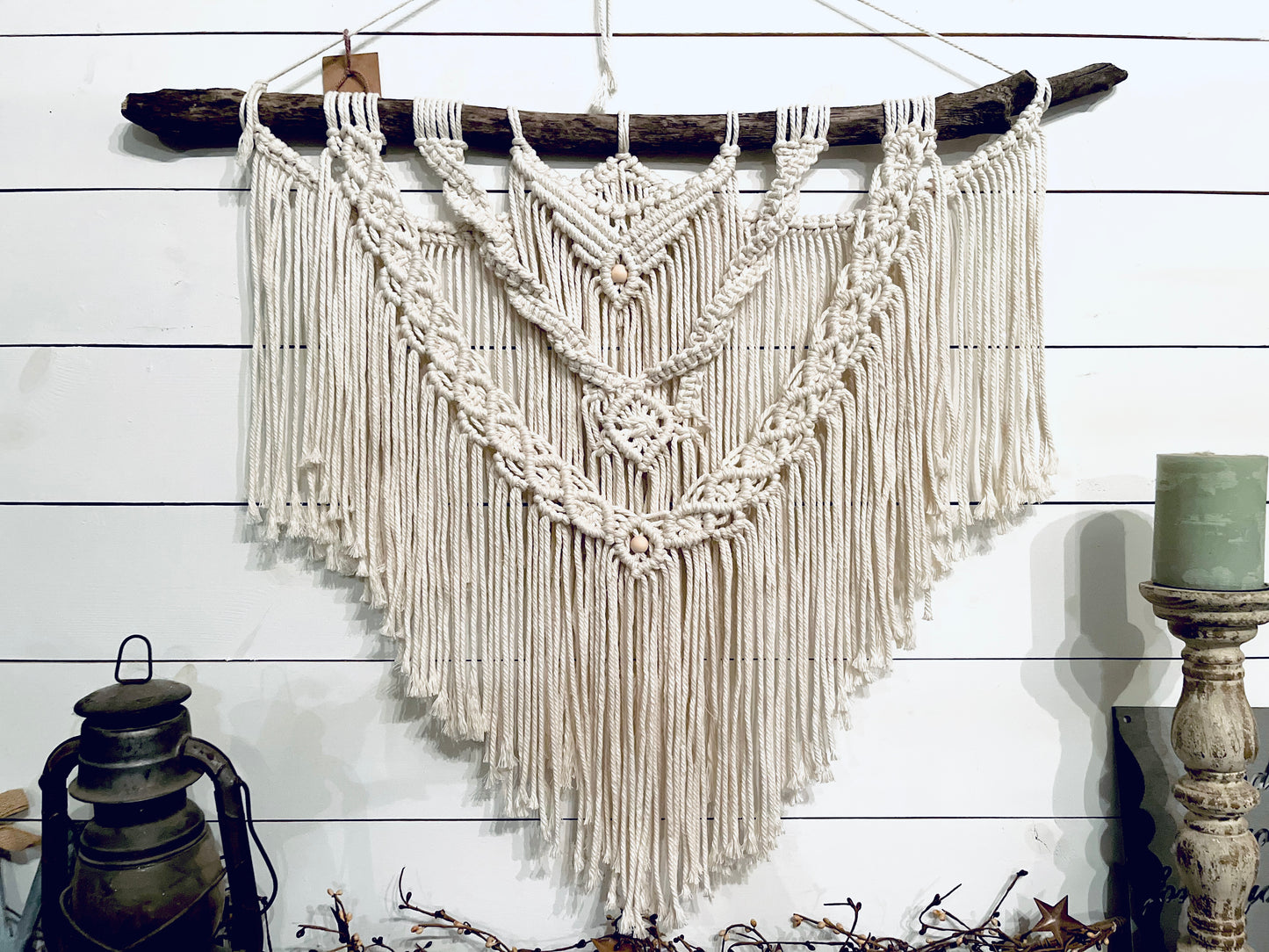 Extra large macrame wall hanging
