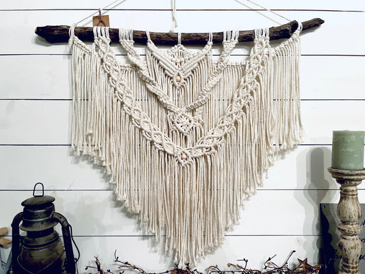 Extra large macrame wall hanging