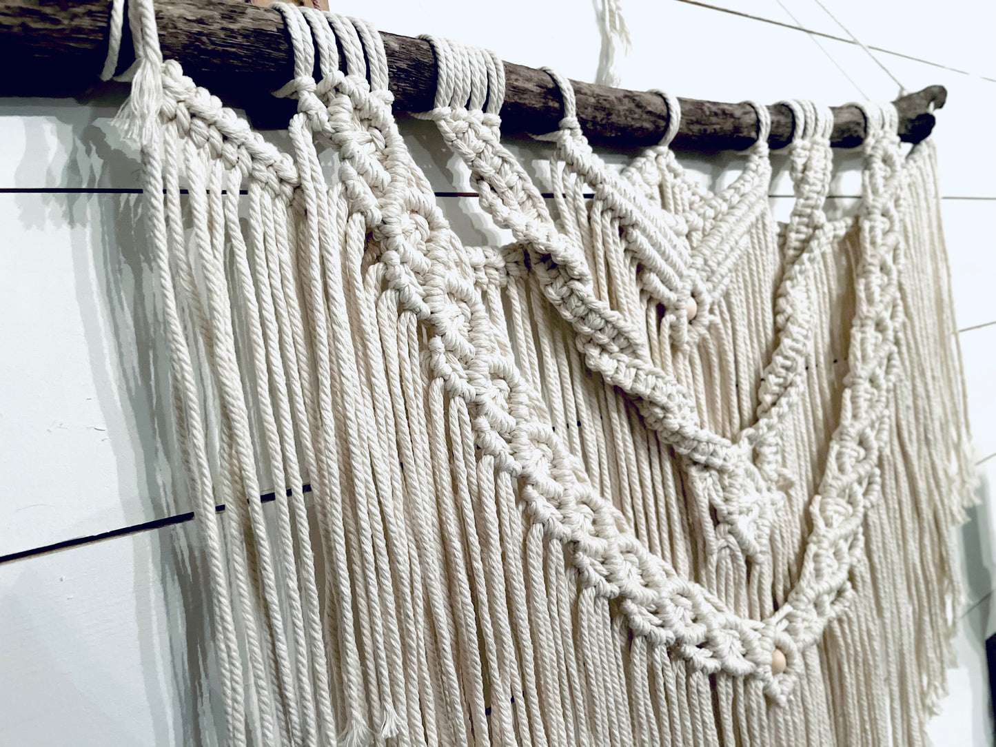 Extra large macrame wall hanging