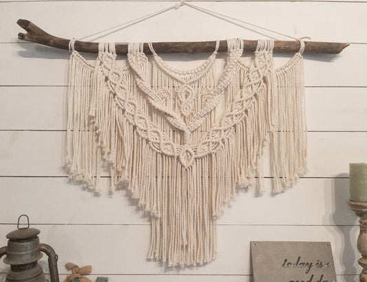 Large Twist Macrame Wall Hanging